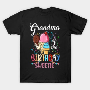 Grandma of the birthday sweetie T-Shirt